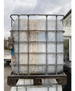 Gitterbox 120cm x 115cm x 100cm Lagerbox auf Holzpalette 1000 Liter (Box 12)