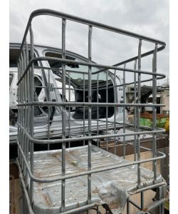 Gitterbox 120cm x 115cm x 130cm Lagerbox auf Holzpalette 1000 Liter (Box 15)