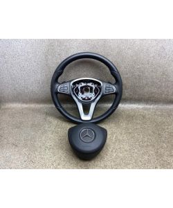 Lederlenkrad A0004600507 A0008602900 Schaltwippen Mercedes W205 C220 17.1931.059