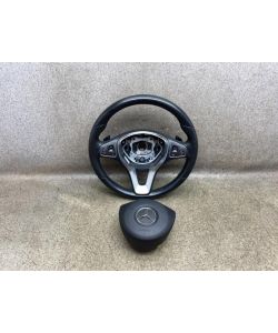 Lederlenkrad A0004607103 A0008601002 Schaltwippen Mercedes W213 E200 17.1936.051