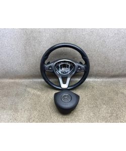 Lederlenkrad A0004607103 A0008601002 Schaltwippen Mercedes W213 E200 17.1936.051