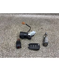 Zündschloss 1x Schlüssel 9674001080 114Tkm Peugeot 308 II SW 1.5 HDI 20.2012.148